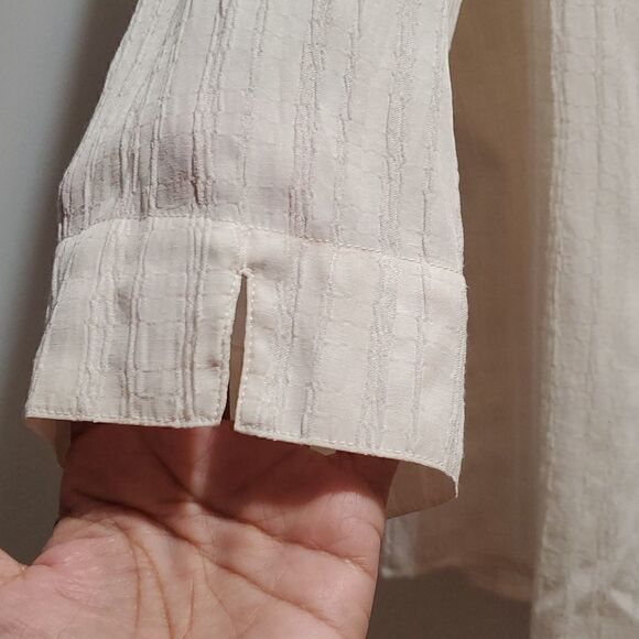 Alfred Dunner Embroidered Button Up Collared Long Sleeve Vintage Style Blouse 16 - Picture 5 of 16